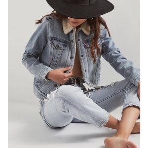 Vintage Levi’s lamb wool denim jacket